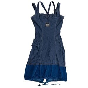 Marithé François Girbaud Archive Utility Cargo Designer Dress S